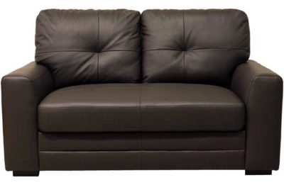 Carmela Regular Leather Storage Sofa - Chocolate